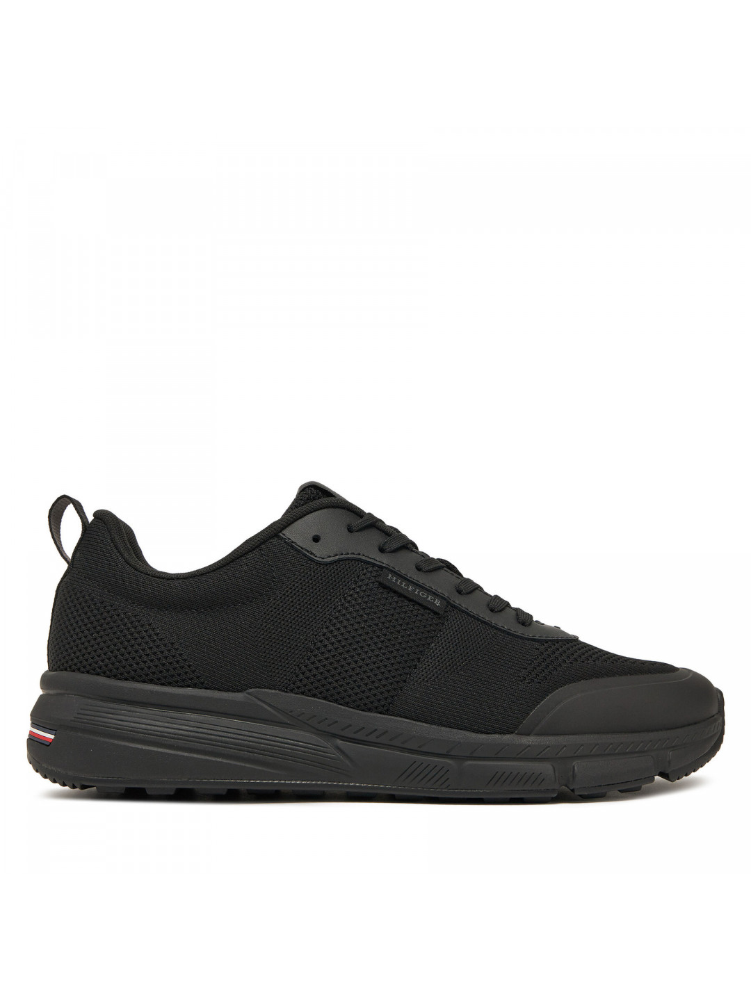 Sneakersy Tommy Hilfiger Lightweight Modern Knit Runner FM0FM05326 Černá